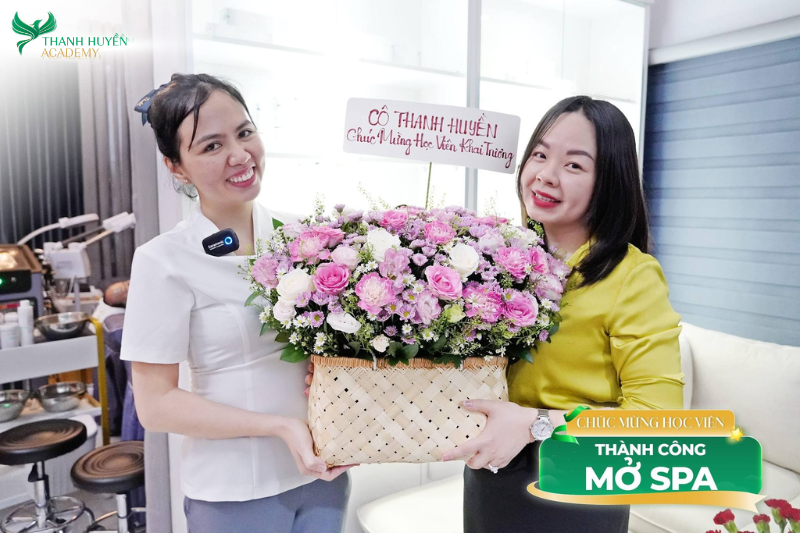 Hỗ trợ thiết kế, xây dựng Spa, tư vấn mỹ phẩm, máy móc, nếu học viên có nhu cầu kinh doanh spa